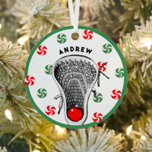 Lacrosse Collectible Ornament Aus Metall