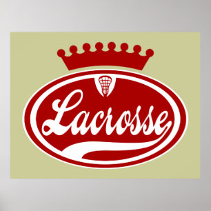 Lacrosse Crown Poster