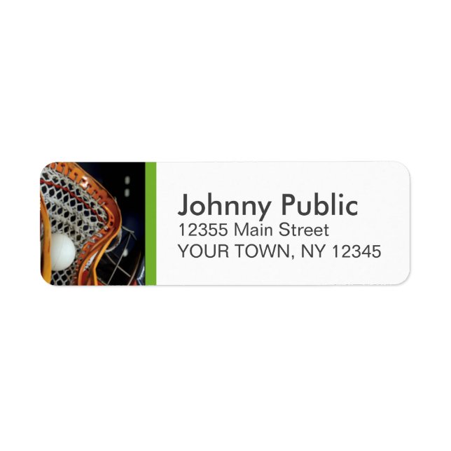 Lacrosse Custom Address Labels (Vorne)
