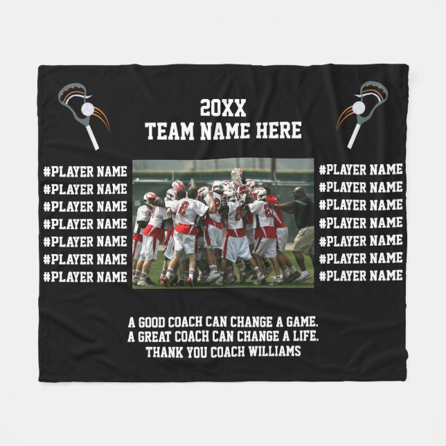 Lacrosse Danke Trainer Fleecedecke (Vorderseite (Horizontal))