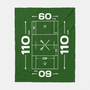 Lacrosse-Decke - Lacrosse-Feld-Entwurf Fleecedecke