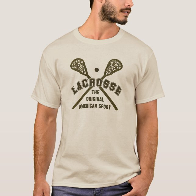 Lacrosse der ursprüngliche amerikanische Sport T-Shirt