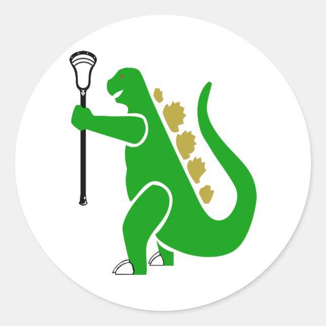Lacrosse Designs Dinosaurier Sticker (Vorderseite)