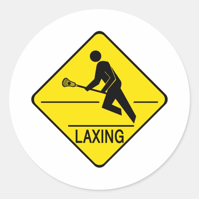 Lacrosse Designs für das Faxen von Sticker (Vorderseite)