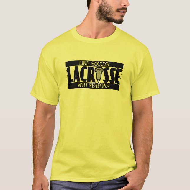 Lacrosse ein Fußball-T - Shirt (Vorderseite)