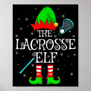 Lacrosse-Elf Weihnachten Familie Elf-Truppe Sport  Poster