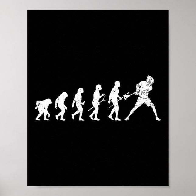 Lacrosse Evolution - Lacrosse Player Evolution Poster (Vorne)