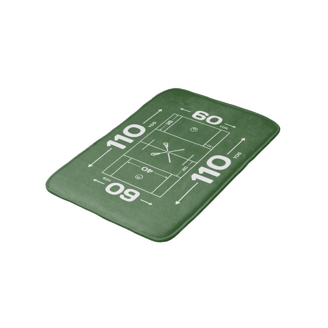 Lacrosse-Feld-Badezimmer-Matte Badematte (Schrägansicht)