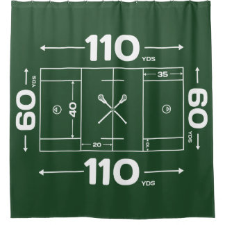 Lacrosse Field Design Duschvorhang