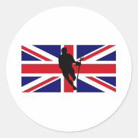 Lacrosse Flag IRock UK Aufkleber