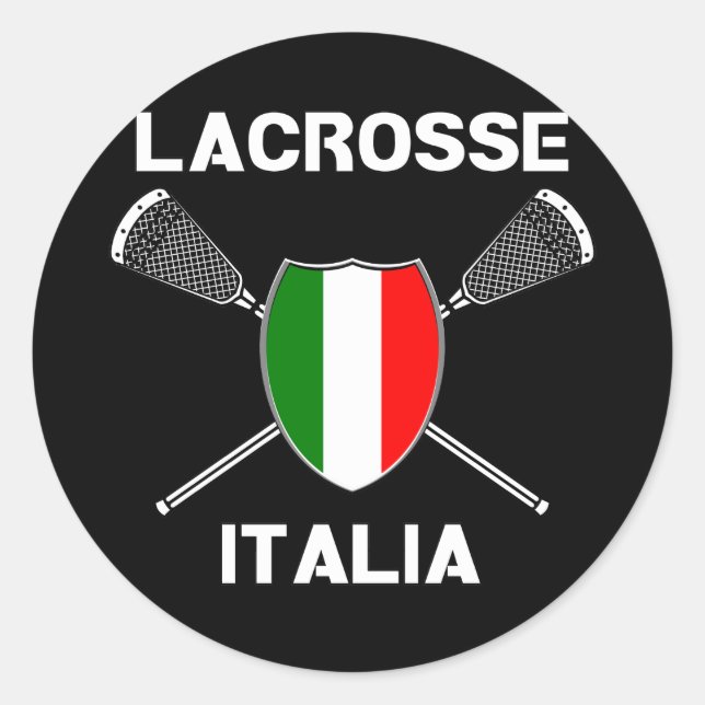 Lacrosse Flag Italia Sticker (Vorderseite)