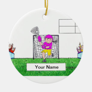 LaCrosse - Frauen Keramik Ornament