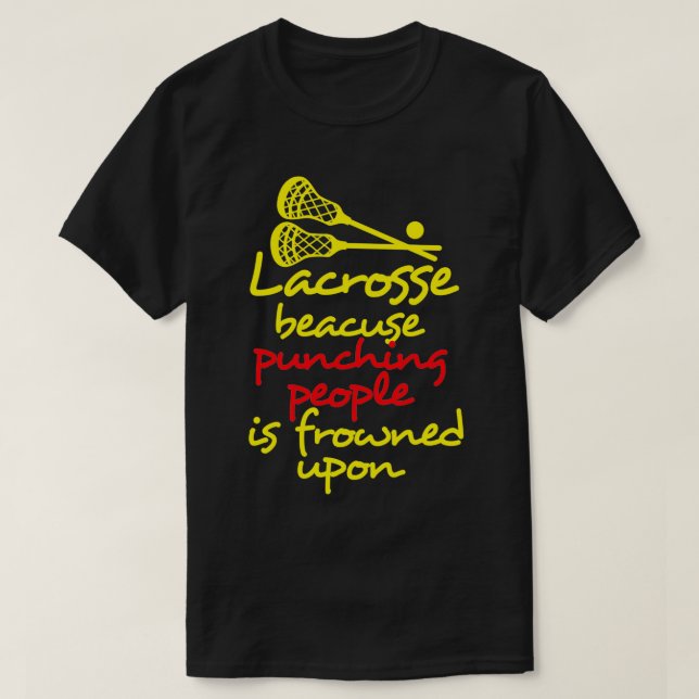 Lacrosse Funny 5 T-Shirt (Design vorne)
