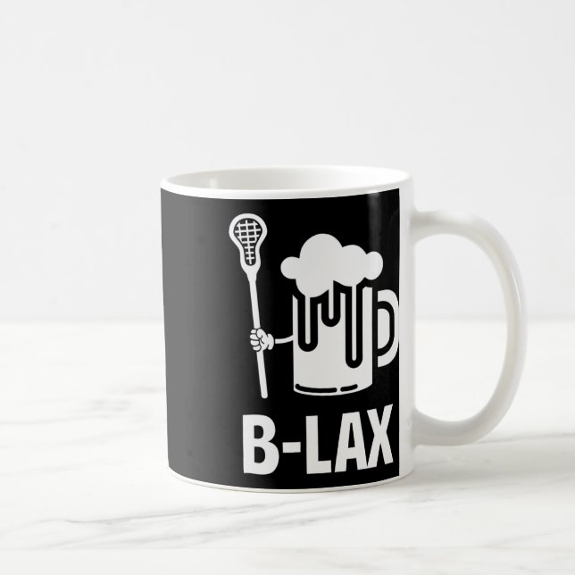 Lacrosse Funny Gift Men Coach Beer Lover B-lex Kaffeetasse (Rechts)