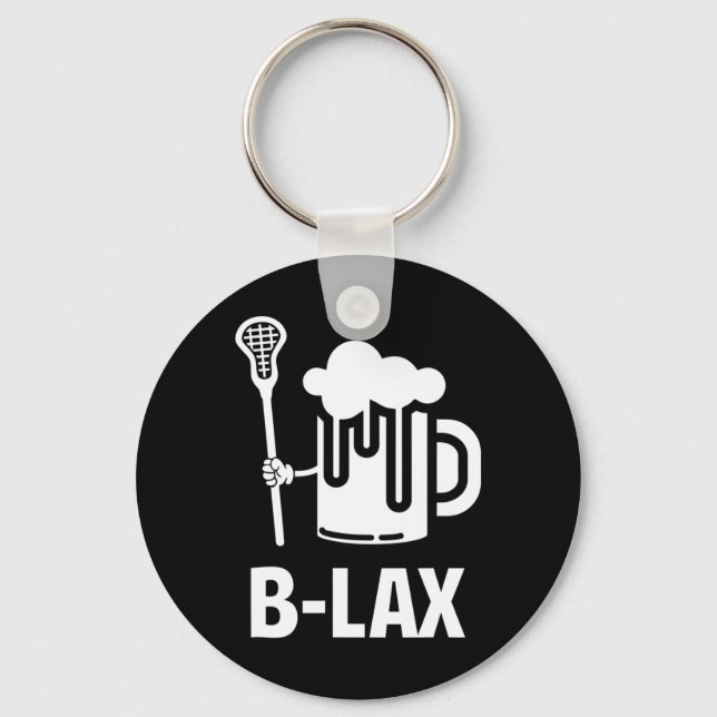 Lacrosse Funny Gift Men Coach Beer Lover B-lex Schlüsselanhänger (Vorderseite)