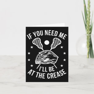 Lacrosse Funny Lax Player Goalie Karte