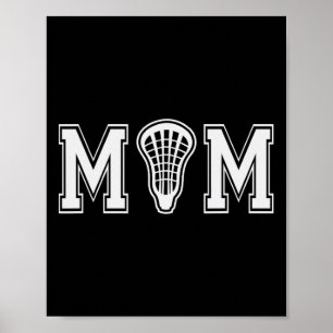 Lacrosse für die Mama mit laxhaltigem Kopfgeschenk Poster