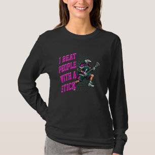 Lacrosse für Jungs, die ich mit einem Stick Defen T-Shirt