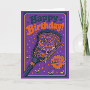 Lacrosse Geburtstag Lustiger Lax Humor Sport Karte
