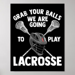 Lacrosse-Geschenke für Jungs-Lax-Lacrosse-Player-S Poster