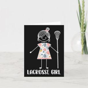 Lacrosse Girl - Lacrosse Team Player Lacrosse Karte