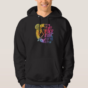 Lacrosse Girl Player Lax Team Ich spiele wie ein M Hoodie