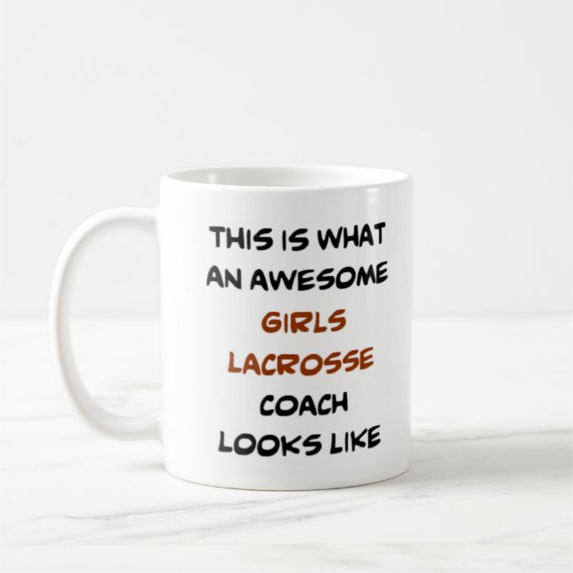 Lacrosse Girls Coach, phantastisch Kaffeetasse (Links)