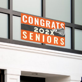 Lacrosse Glückwunschs Orange Banner