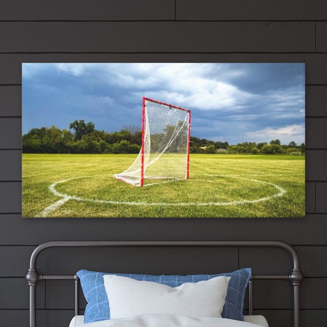 Lacrosse Goal Vibrant Outdoor Scenic Photo Leinwanddruck (Von Creator hochgeladen)