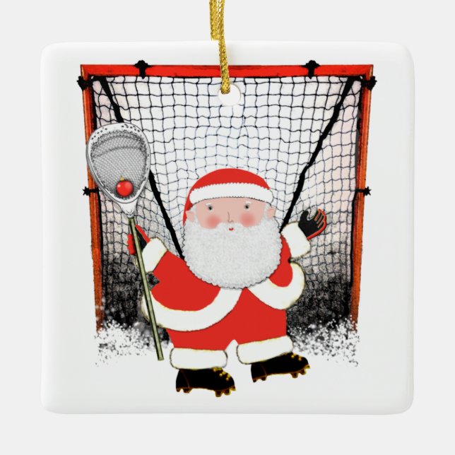 Lacrosse Goalie 2022 Collectible Keramikornament (Vorderseite)