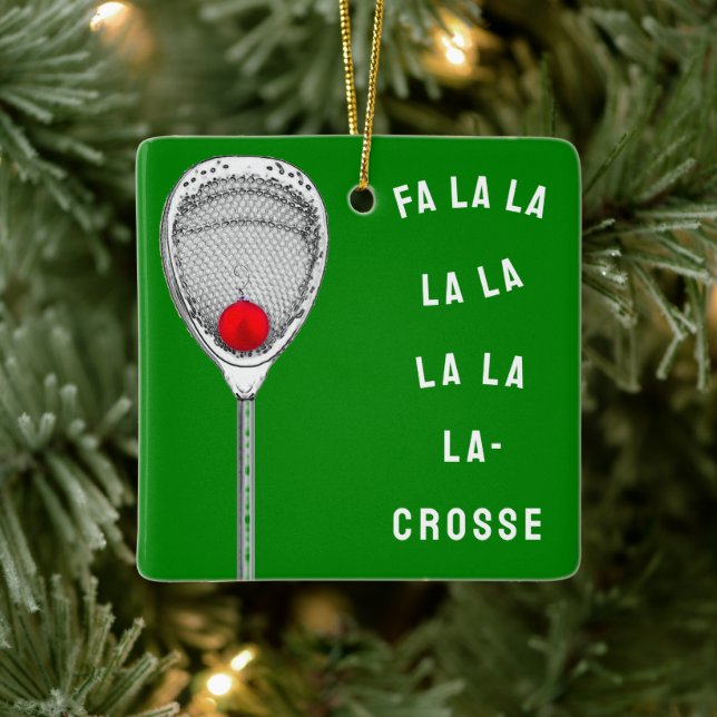 Lacrosse Goalie Collectible Keramikornament (Baum)