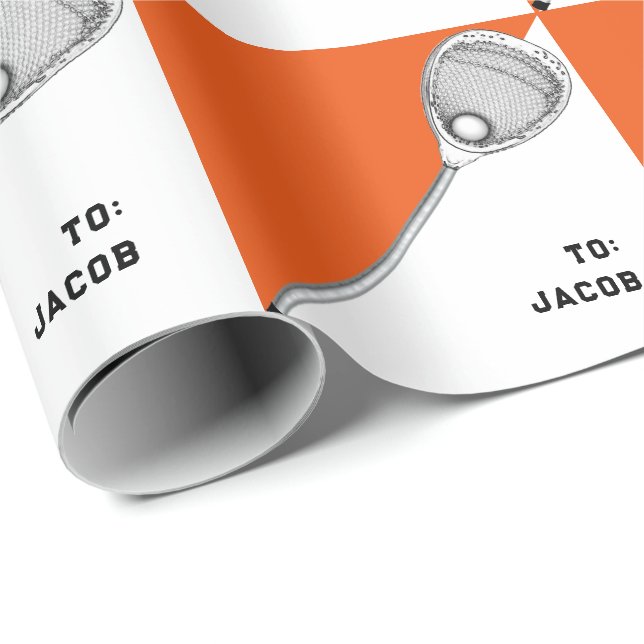 Lacrosse Goalie-Geschenk Geschenkpapier (Rolleneckpunkt)