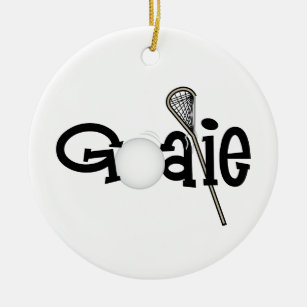Lacrosse Goalie Keramik Ornament