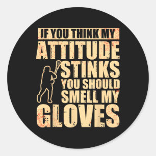 Lacrosse Goalie Lacrosse Gloves Stick Lax Goalie Runder Aufkleber