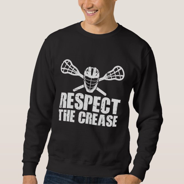Lacrosse Goalie Lax Goalkeeper  Lacrosse Player 3 Sweatshirt (Vorderseite)