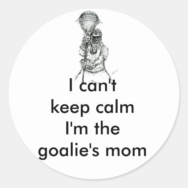 Lacrosse Goalie Mama Sticker (Vorderseite)