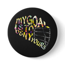 Lacrosse Goalie Mask Typografy Button