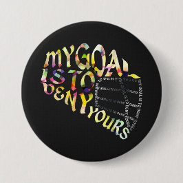 Lacrosse Goalie Mask Typografy Button