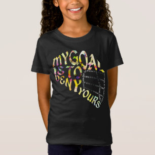 Lacrosse Goalie Maske Word Art Words T-Shirt