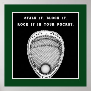 Lacrosse Goalie Motivierend Poster