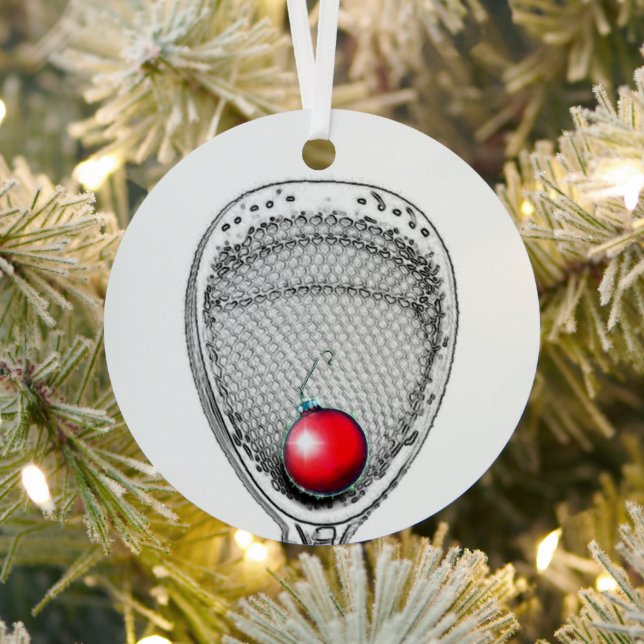 Lacrosse Goalie Ornament Aus Metall (InSitu)