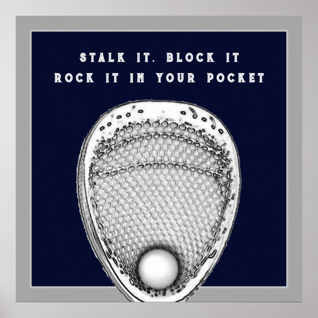 Lacrosse Goalie Poster (Vorne)