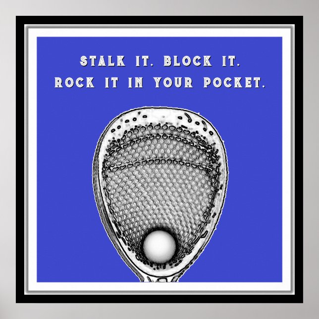 Lacrosse Goalie Poster (Vorne)