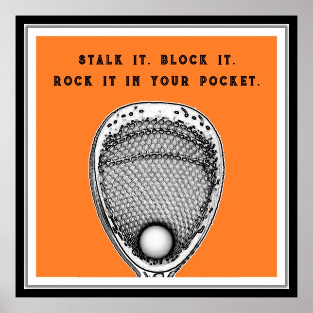 Lacrosse Goalie Poster (Vorne)