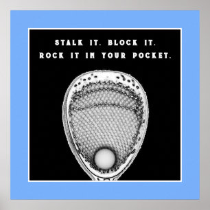 Lacrosse Goalie Poster