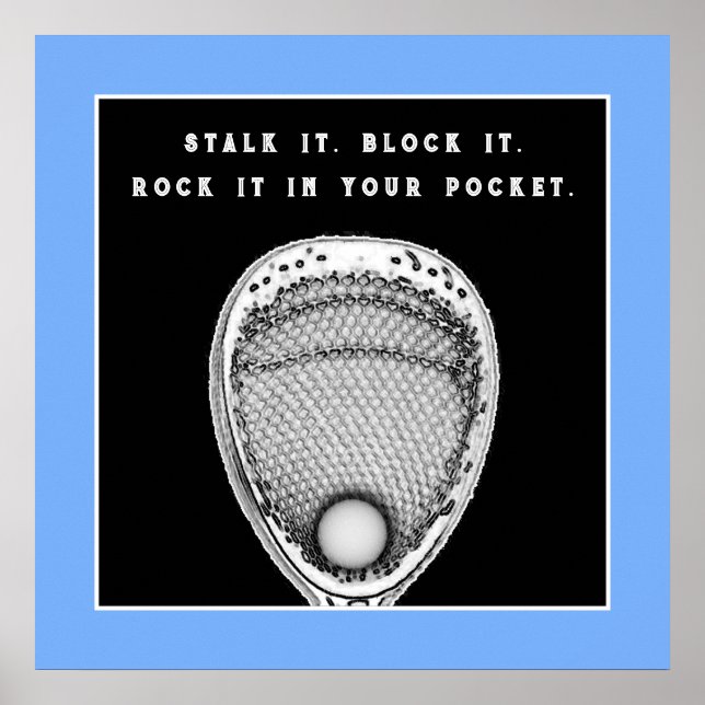 Lacrosse Goalie Poster (Vorne)