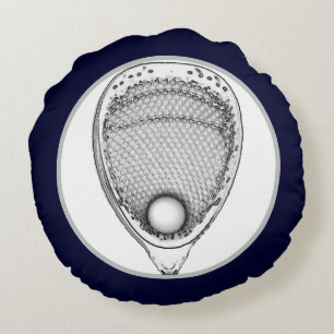 Lacrosse Goalie Sports Round Kissen