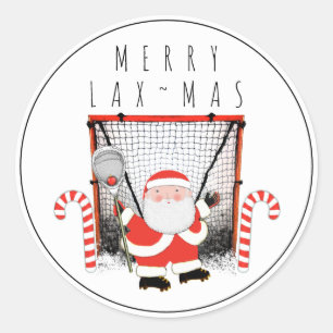 Lacrosse Goalie Sports Runder Aufkleber