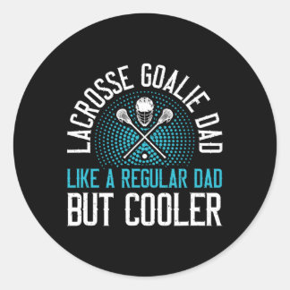 Lacrosse Goalie Vater Runder Aufkleber