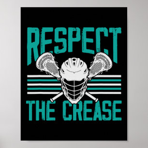 Lacrosse Goalkeeper Lax Goalie Lacrosse Respekt vo Poster